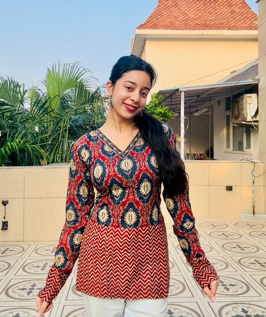 Aabroo Corset Back Kurti