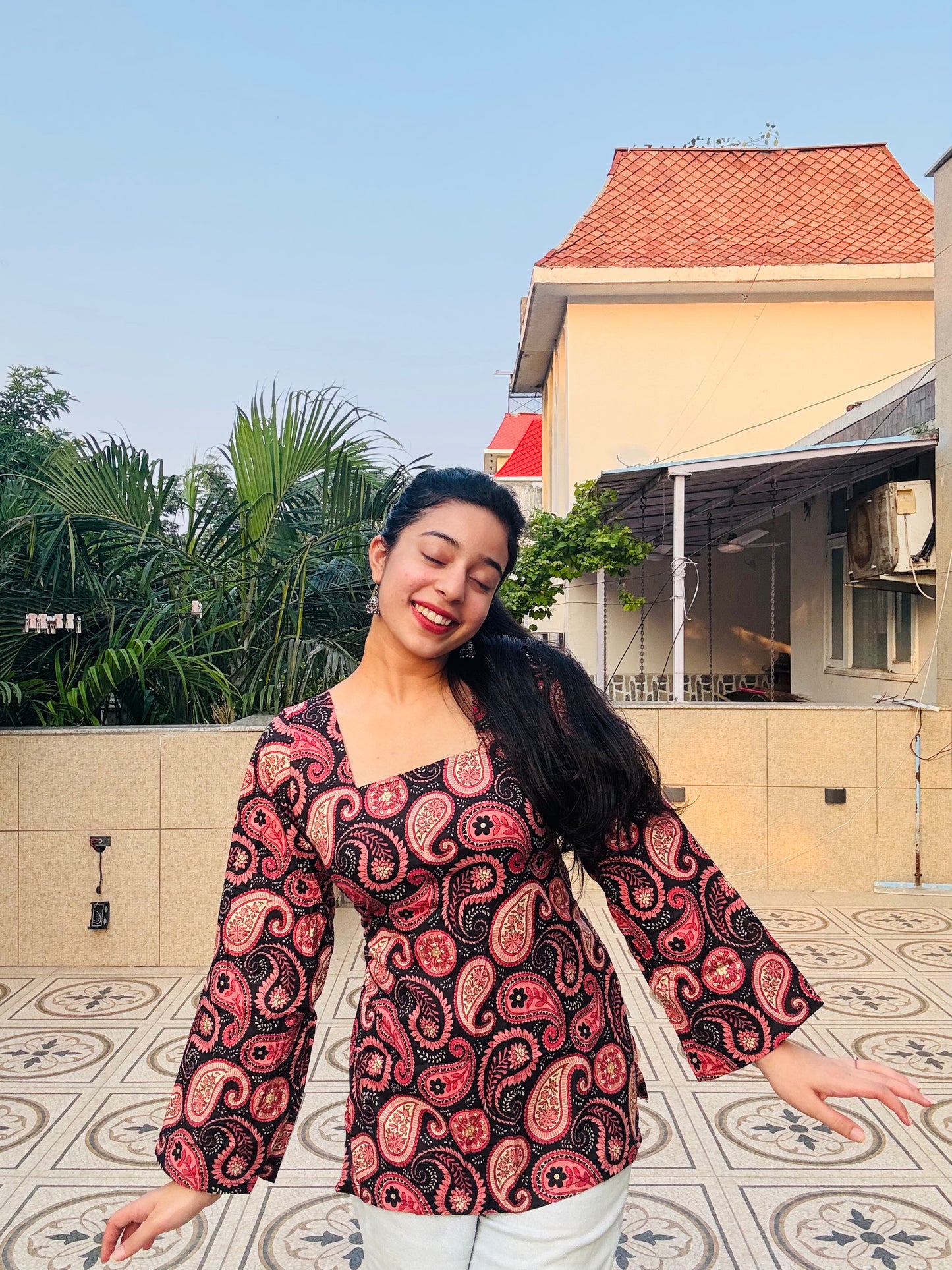 Riwaayat Corset Back Short Kurti