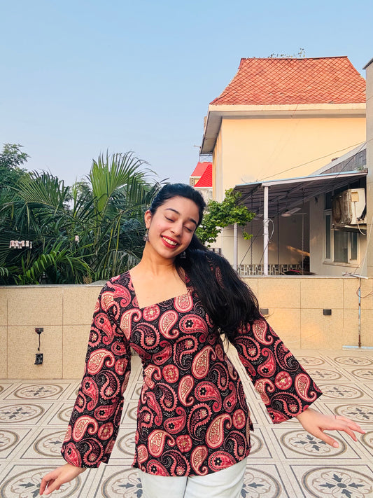 Riwaayat Corset Back Short Kurti