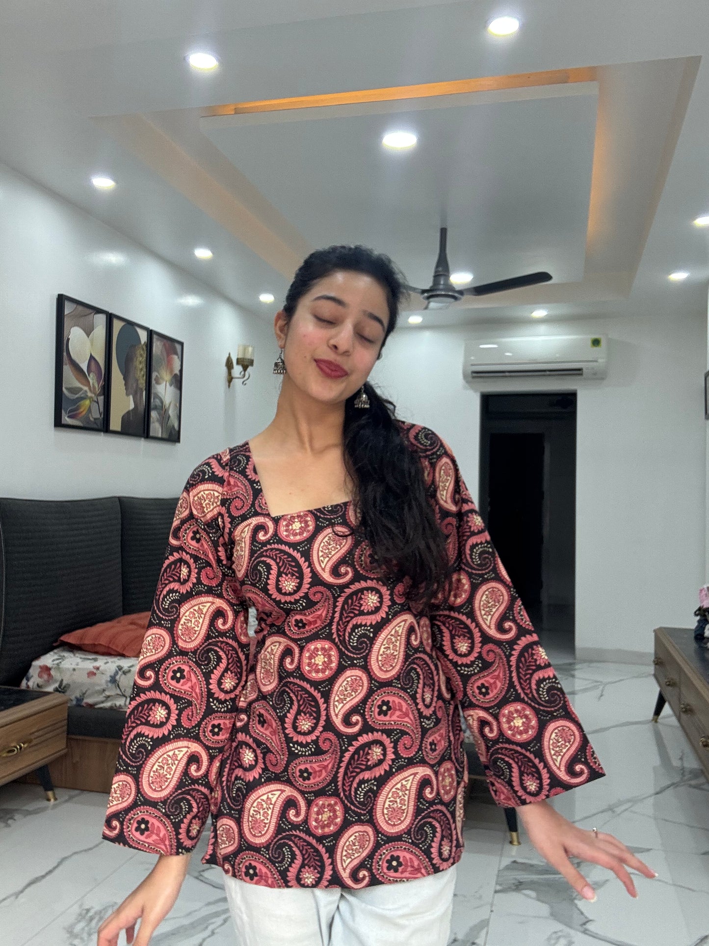 Riwaayat Corset Back Short Kurti