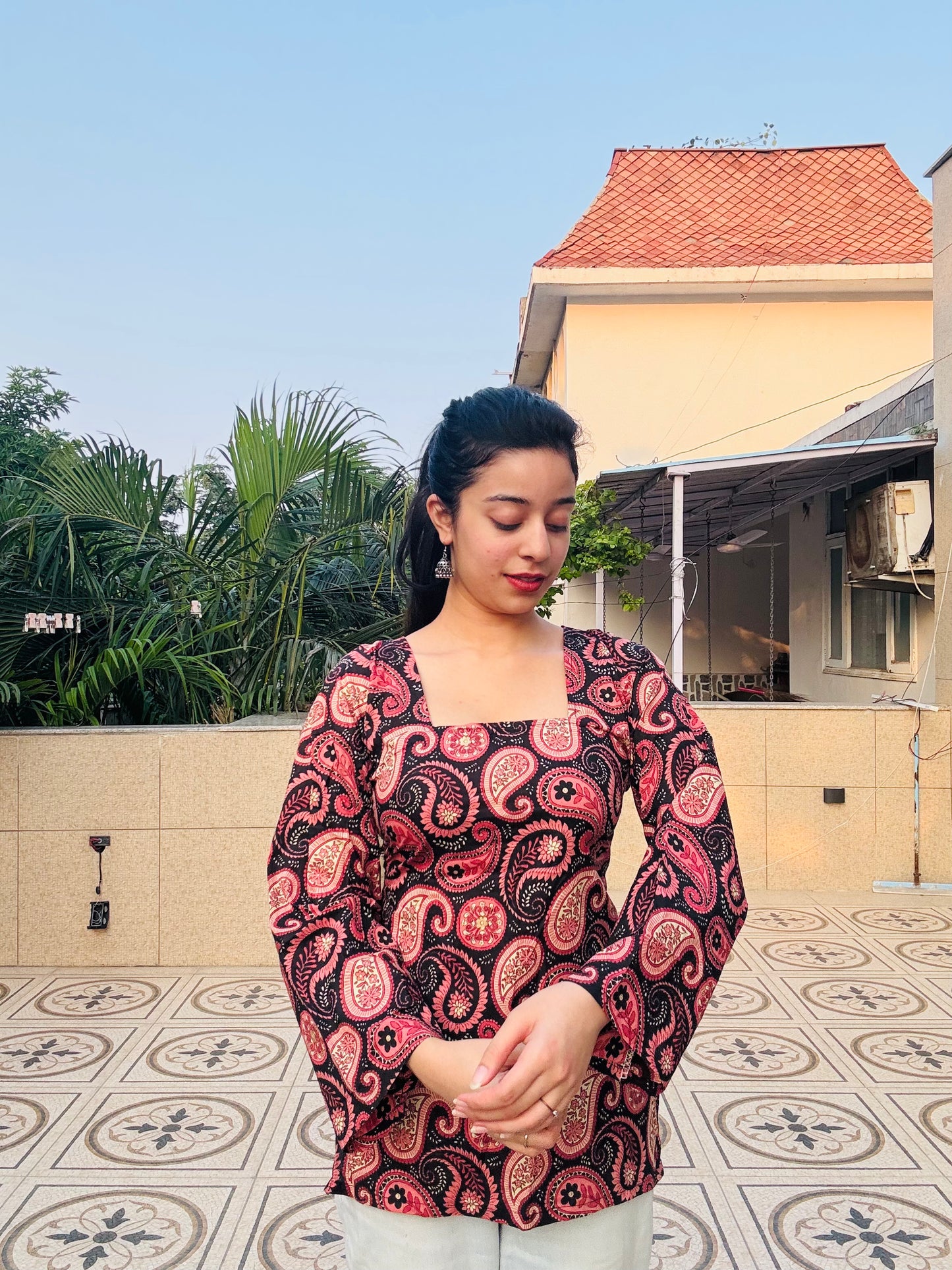 Riwaayat Corset Back Short Kurti