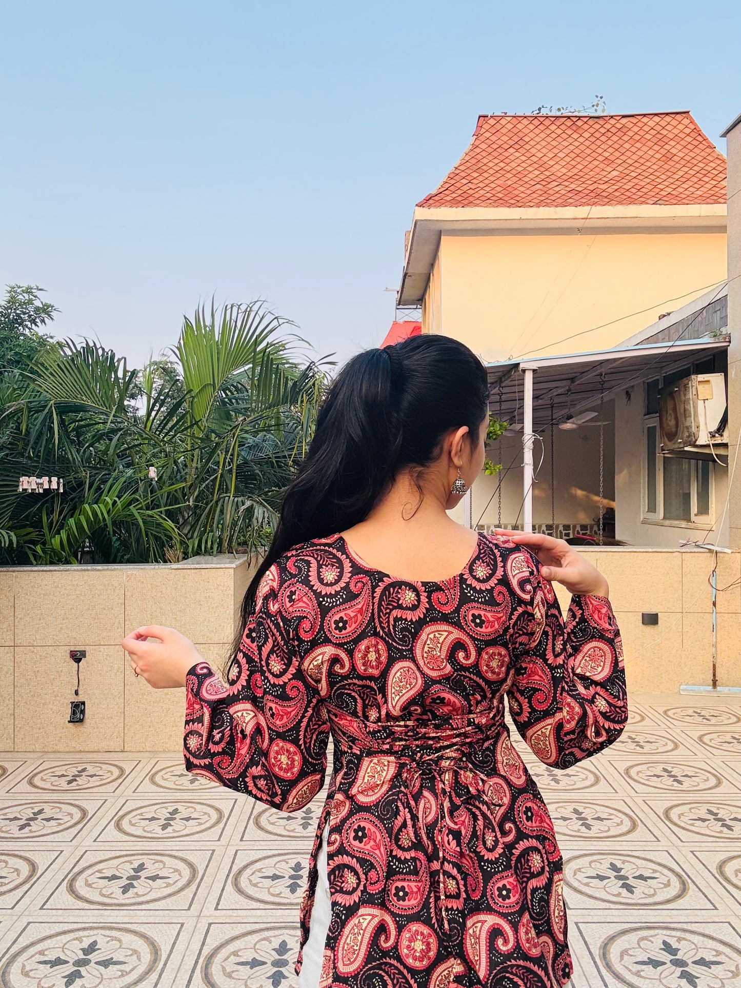 Riwaayat Corset Back Short Kurti