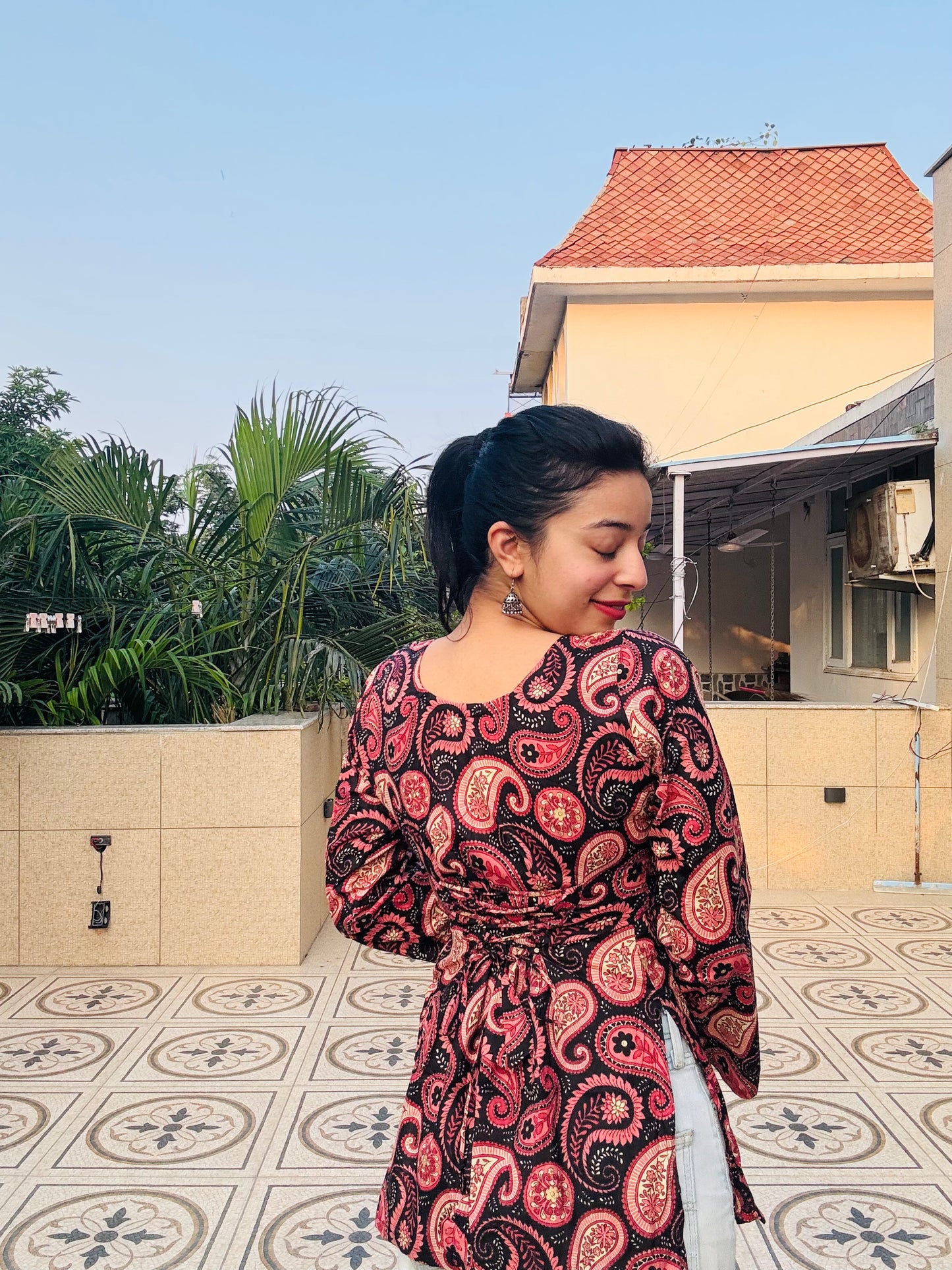 Riwaayat Corset Back Short Kurti