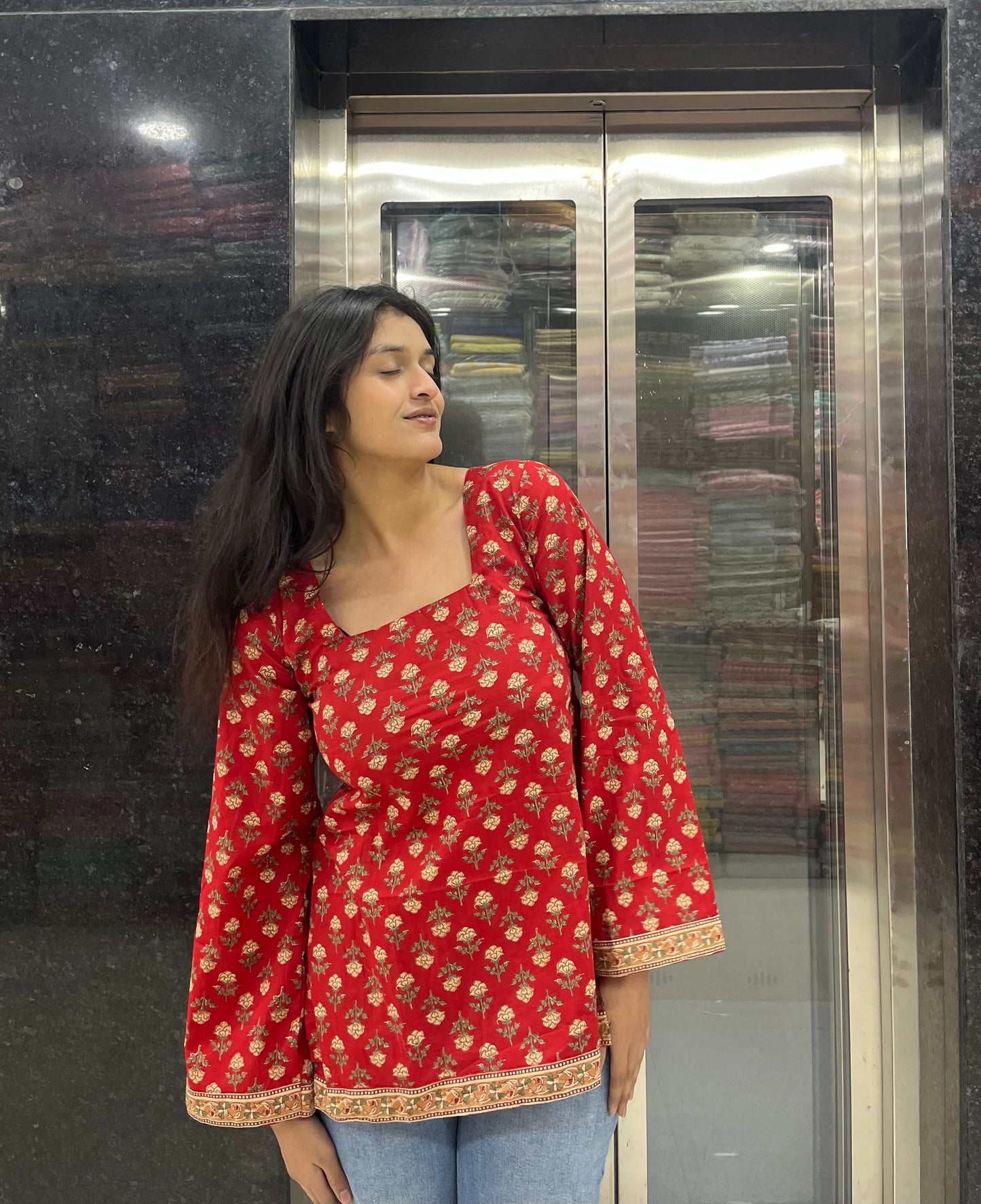 Sindhura Straight Short Kurti