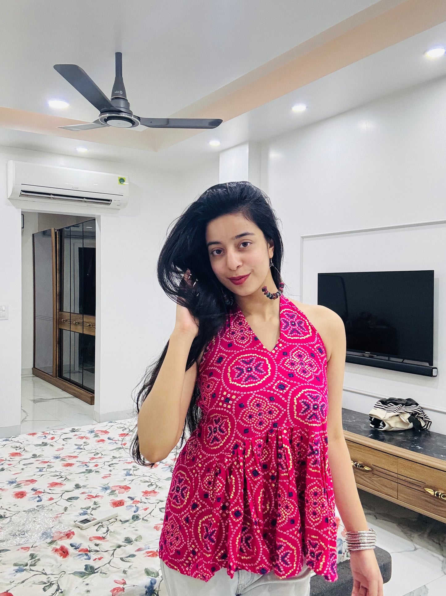 Phirki Backless Peplum Kurti