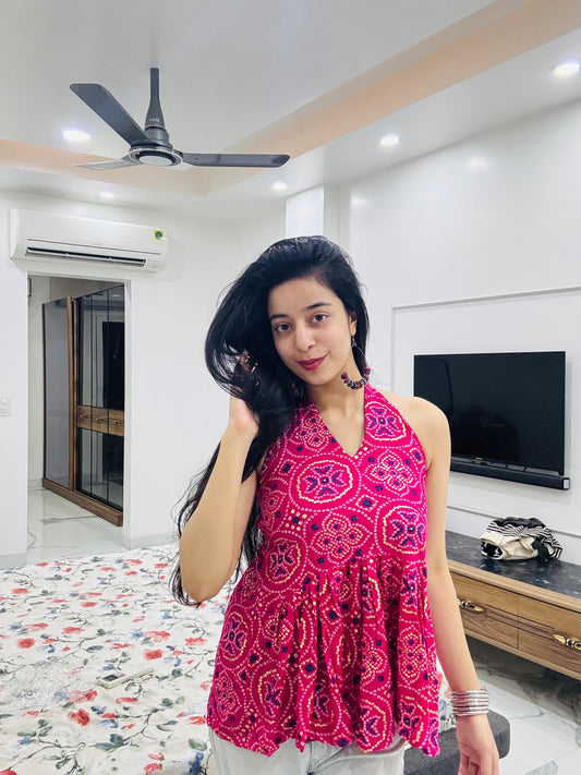 Phirki Backless Peplum Kurti