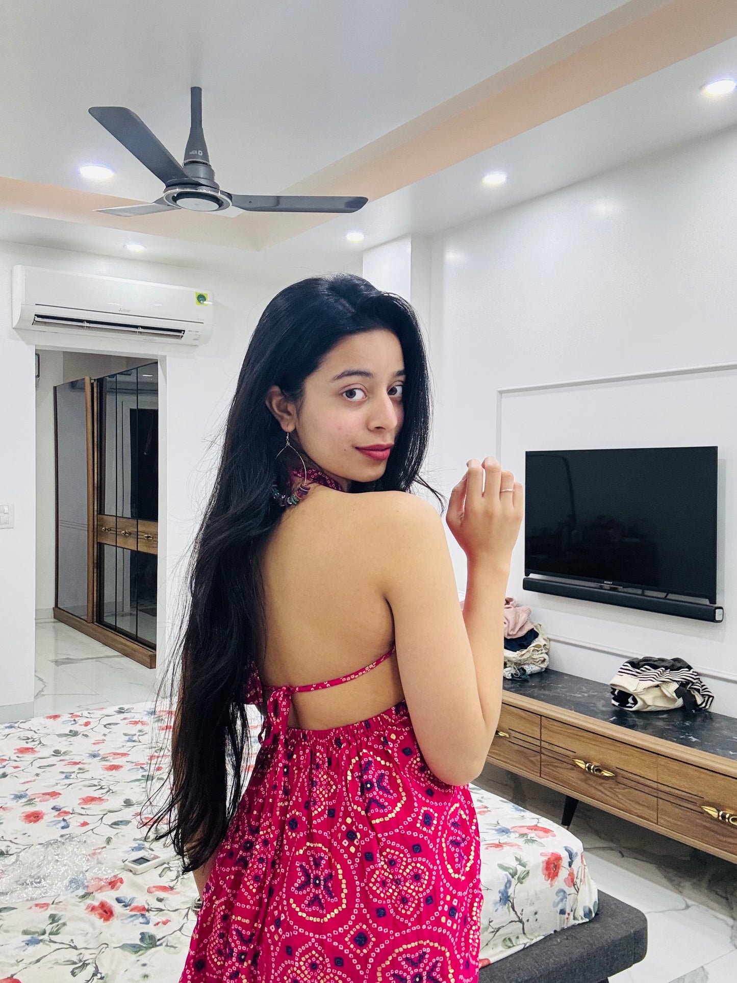 Phirki Backless Peplum Kurti