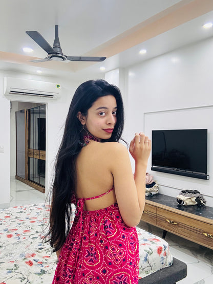 Phirki Backless Peplum Kurti