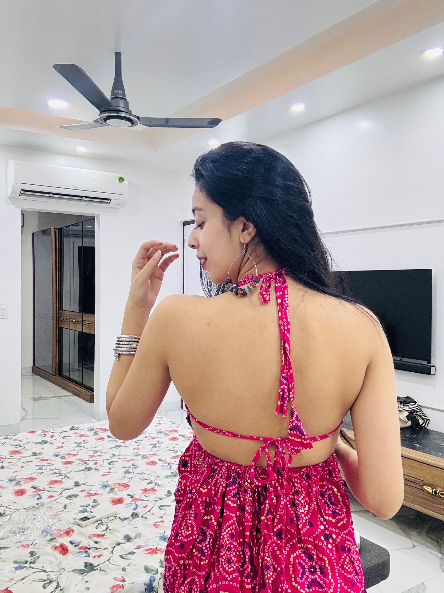 Phirki Backless Peplum Kurti