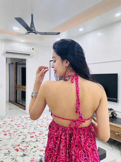 Phirki Backless Peplum Kurti