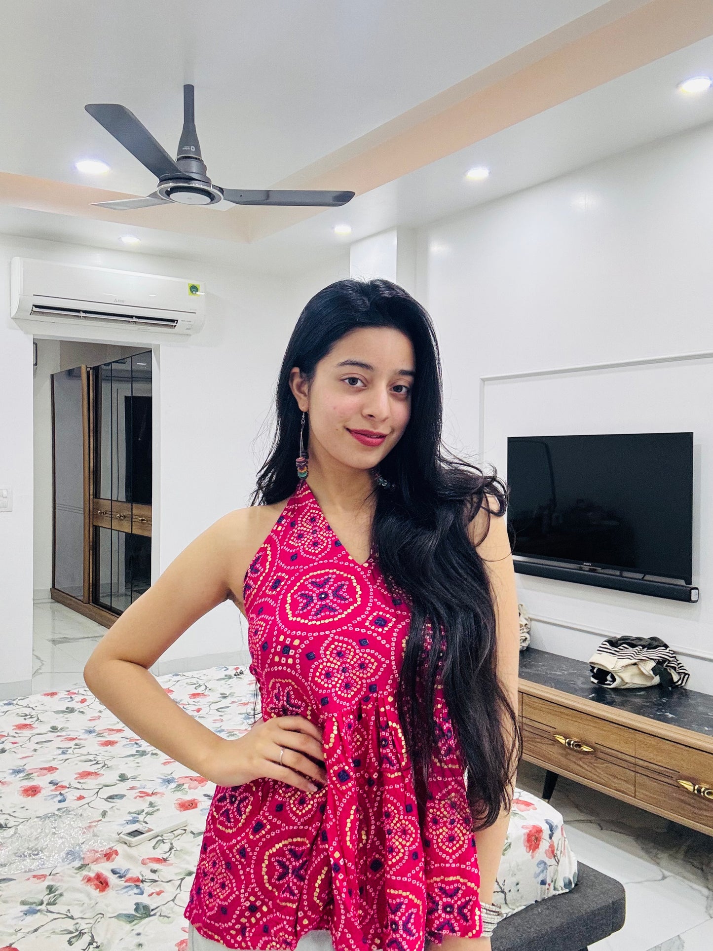 Phirki Backless Peplum Kurti