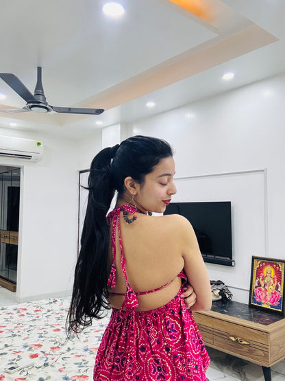 Phirki Backless Peplum Kurti