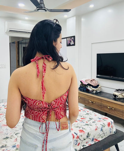 Bijli Backless Top