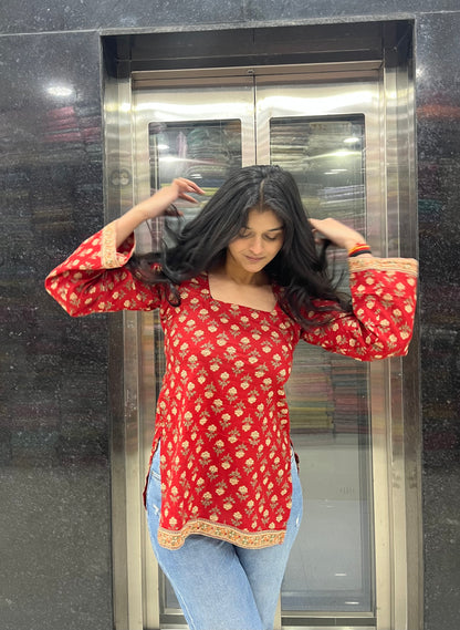 Sindhura Straight Short Kurti