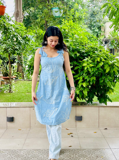 Saaz Embroidered Long Kurti