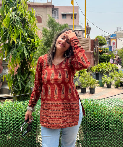 Kachori Straight Short Kurti