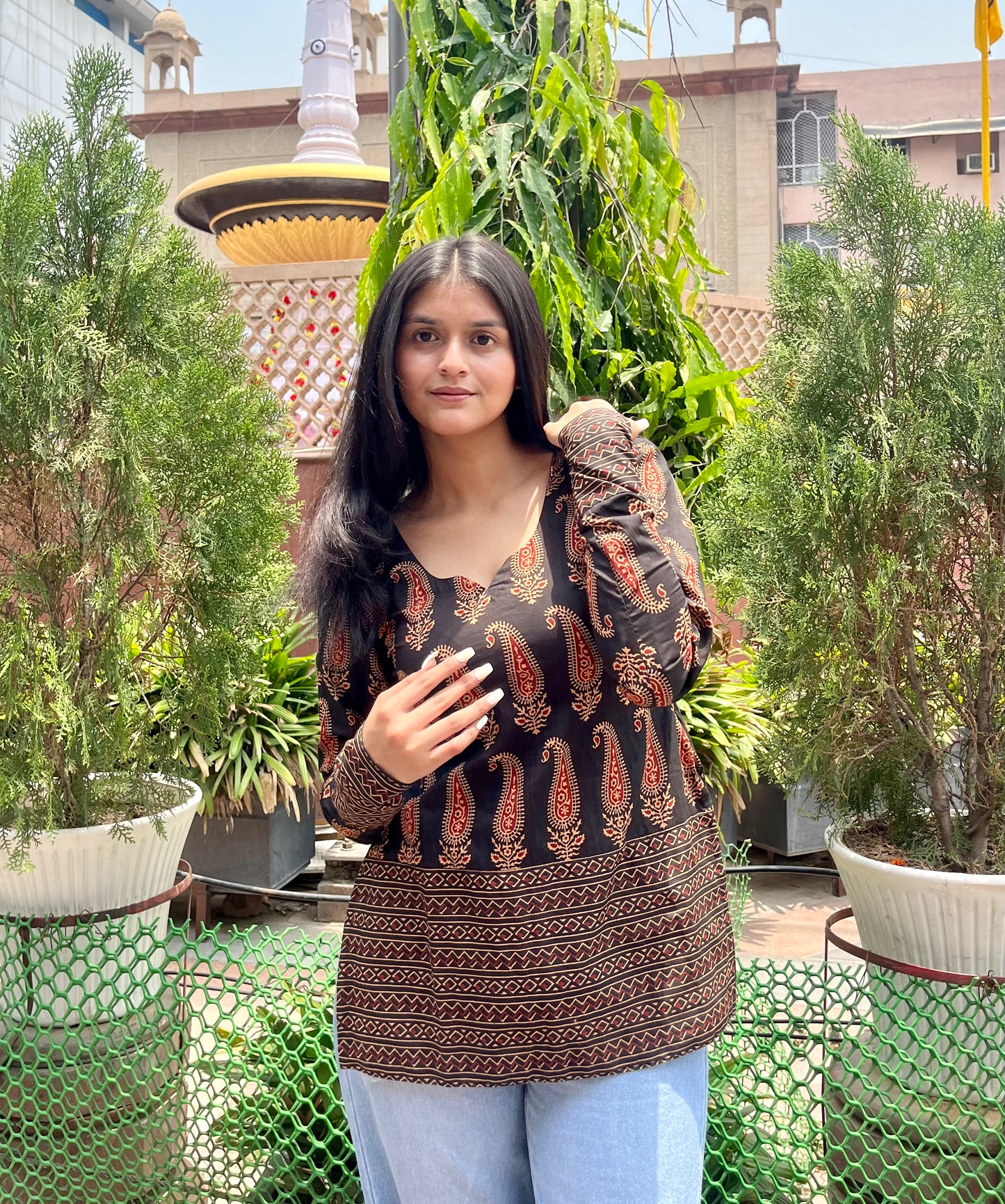 Samosa Straight Short Kurti