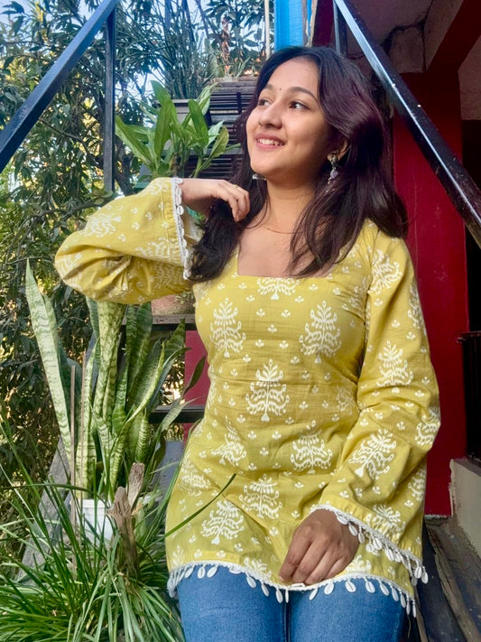 Kanak Backless Corset Back Kurti