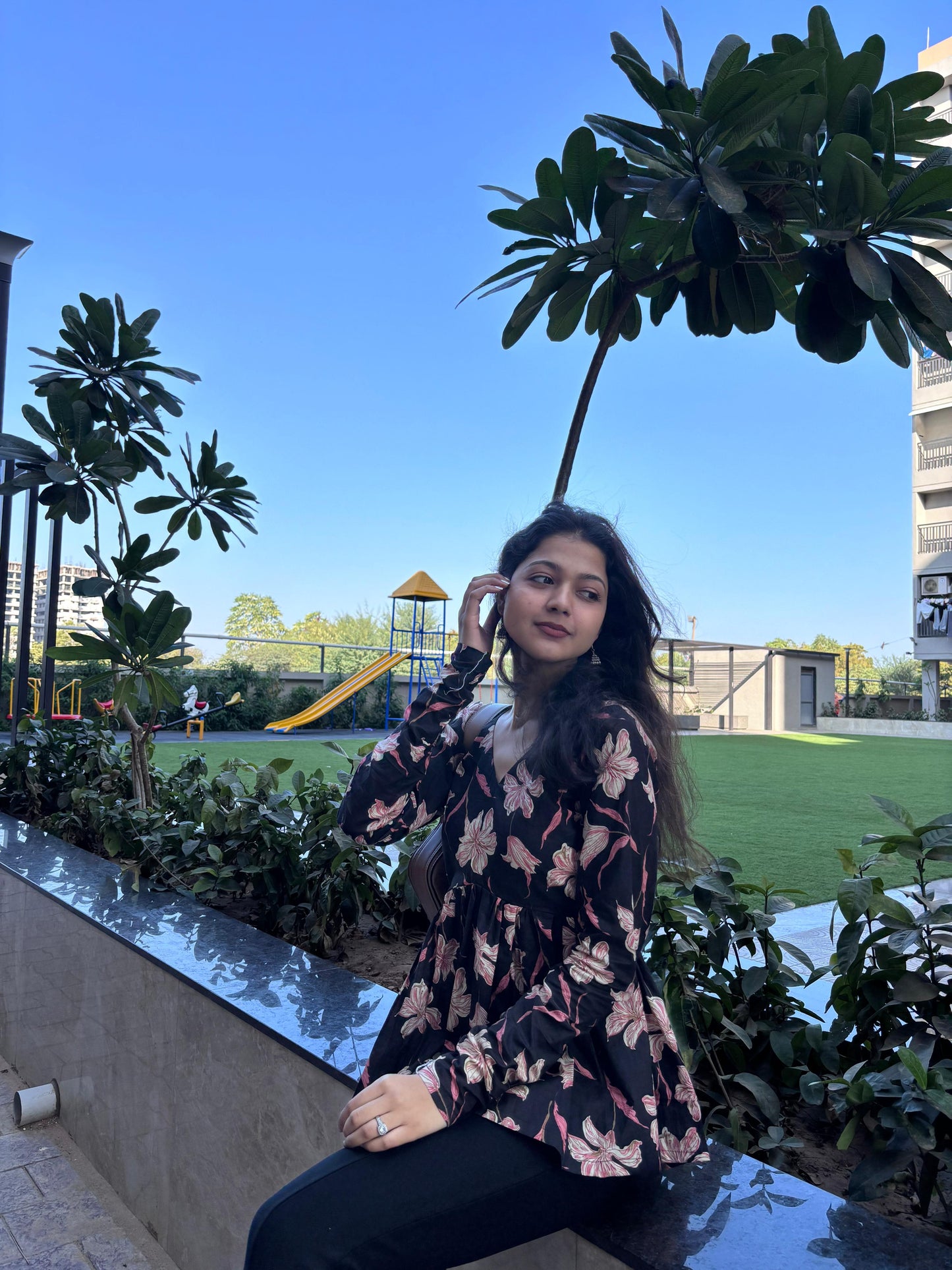 Black Noor Short Kurti Top