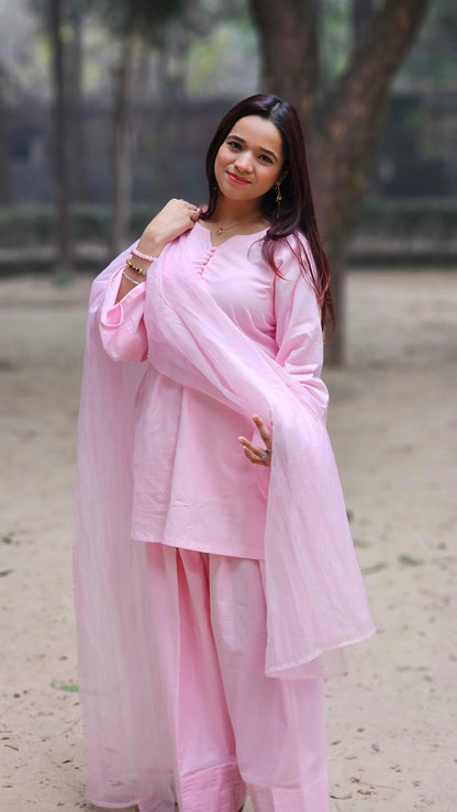 Soft Gulab Farshi Salwar Set