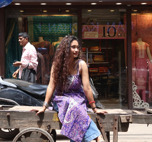 Meethi Tie-up Straps Long Kurti