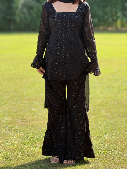 Bijli Corset Back Bell Bottom Set