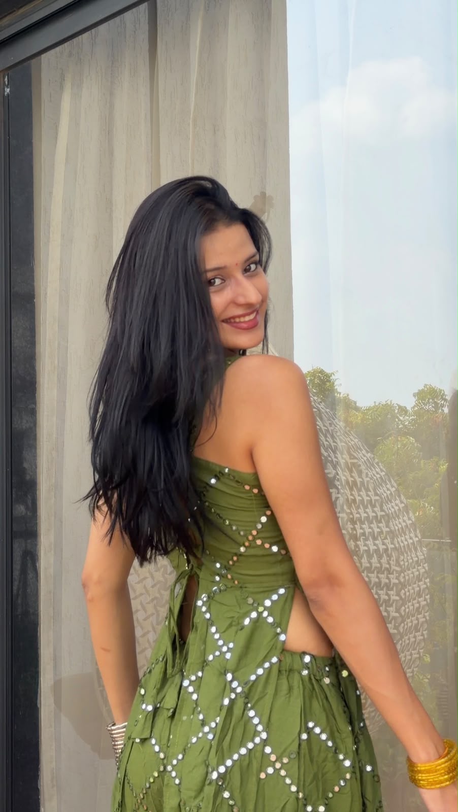 Kajra Re ( Green) Set